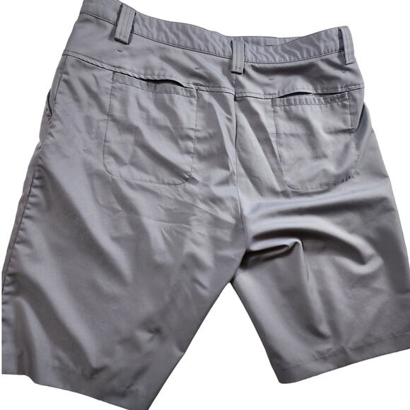 IZOD Golf Shorts Mens Size 36 Gray XFG Chino Flat Pockets Belt Loops Summer - Picture 2 of 16